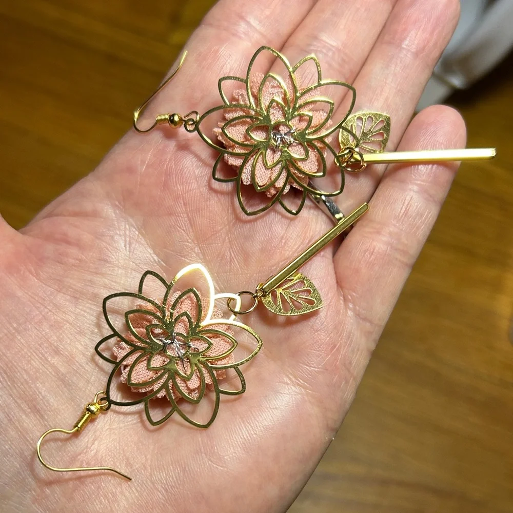 3/$25 Floral Drop Earrings - Picture 2 of 5